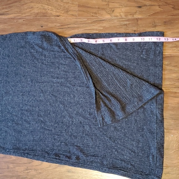 Anthropologie Daily Practice Fall Turtleneck Side-Slit Midi Dress long sleeves 4 - Picture 7 of 10